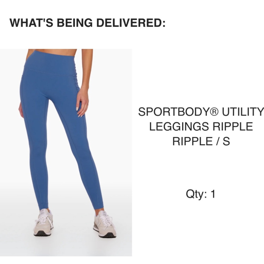 Set Active SPORTBODY UTILITY LEGGINGS - RIPPLE size small